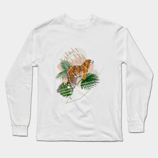 Abstract tiger Long Sleeve T-Shirt